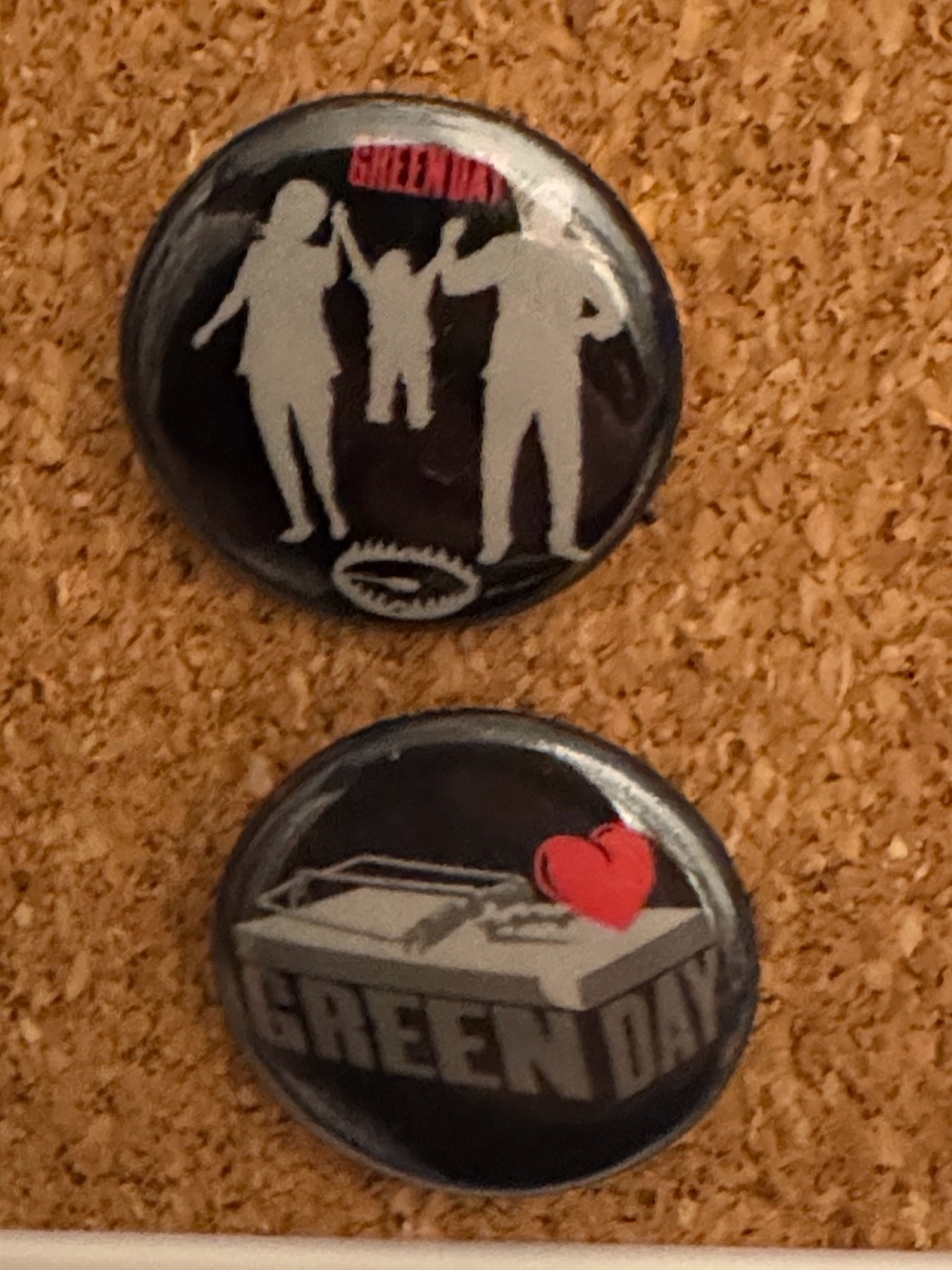 Vintage Green Day Band Metal Pins - Rare!